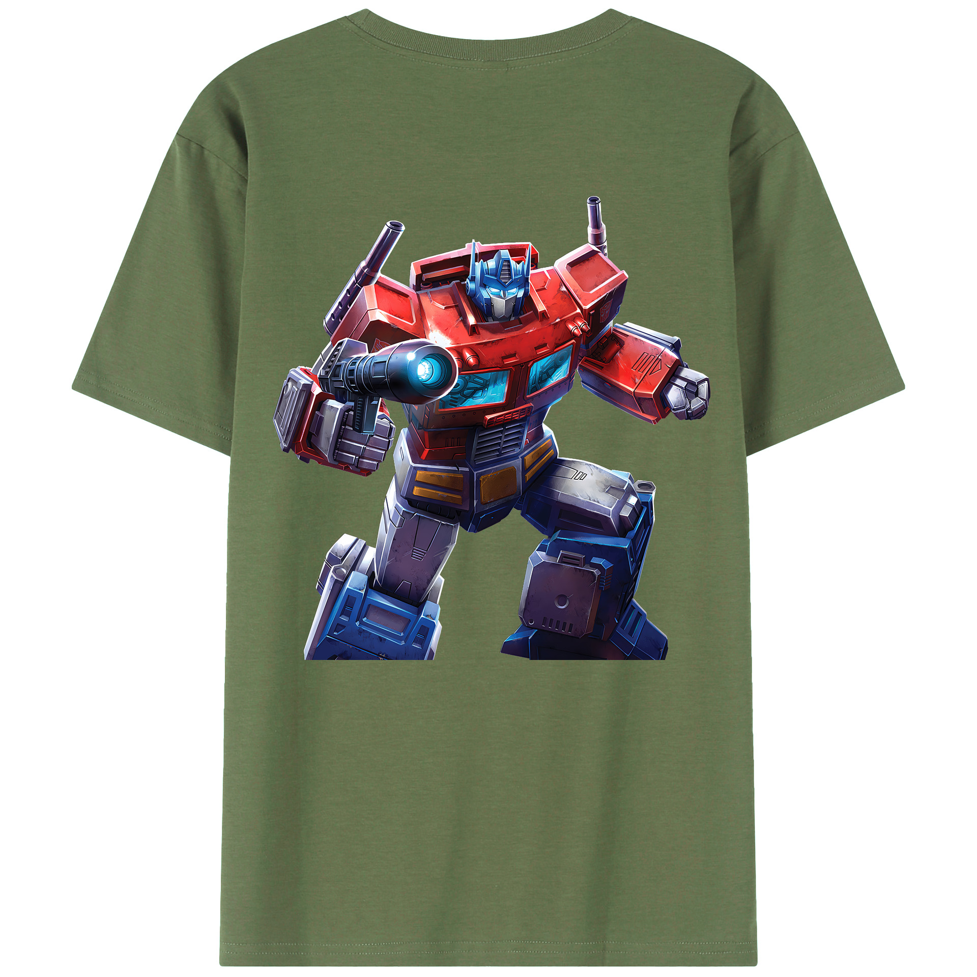 （画像用） Transformers トランスフォーマー 綿100％ メンズ半袖Tシャツ（バックプリント） 通気性